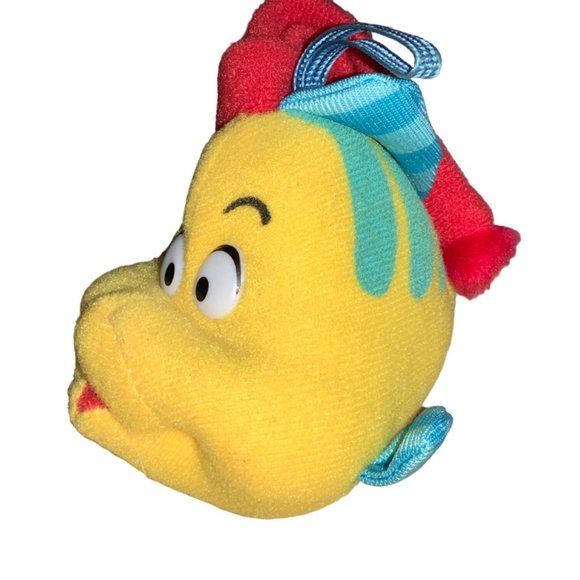 VINTAGE McDonalds Holiday 1989 Flounder Little Mermaid Plush Christmas Ornament - Picture 6 of 10